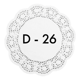 Ажурные салфетки D-26 см (250 шт.упак)