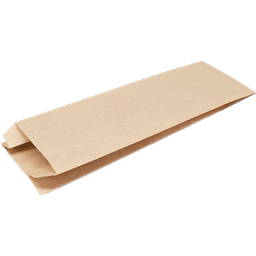 Пакет бумажный 185*80*45 КРАФТ, под шаурму, эконом V-дно В38
