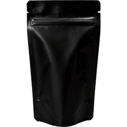 Пакет Дой-пак 105*195 "35+35" мм металлизированный Черный матовый zip-lock