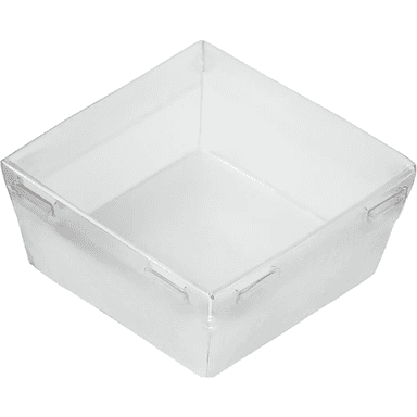 Контейнер бумажный универсальный 300 мл 85*85*85 мм SMART PACK Dome Lid БЕЛЫЙ ForGenika