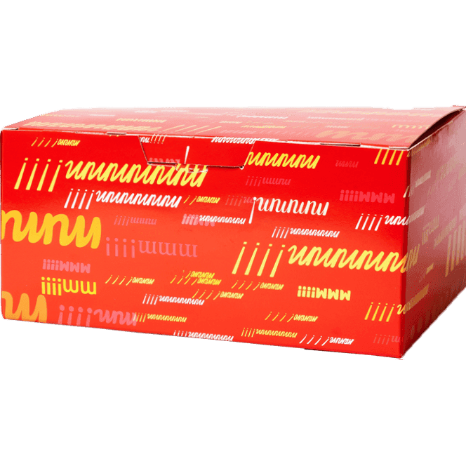 Коробка для наггетсов 115*75*45 мм 6 КРАСНАЯ