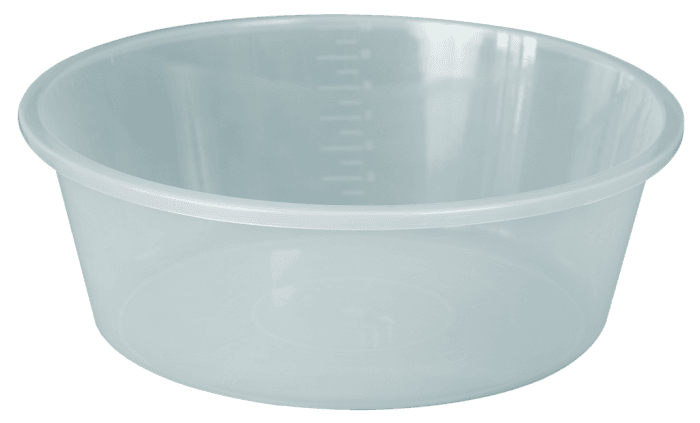 Таз 13 л круглый, Прозрачный