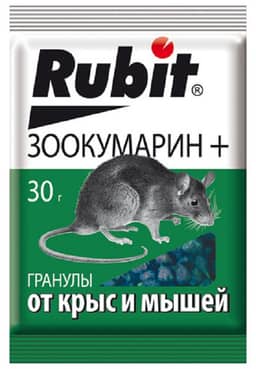 Гранулы от крыс и мышей Рубит 100 г Гранулы от крыс и мышей Рубит 100 г