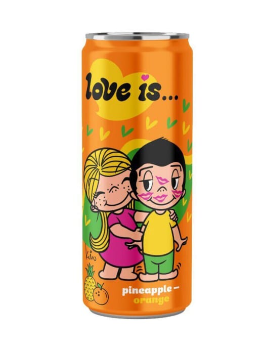 Лимонад 330 мл "Love is" газированный напиток, Ананас-Апельсин(оранжевый) Лимонад 330 мл "Love is" газированный напиток, Ананас-Апельсин(оранжевый)