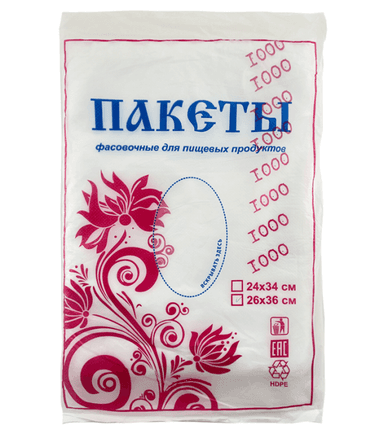 Фасовочные пакеты 26*36 см, 7 мкм (500 шт.упак) Хлеб Хохлома КОТ Фасовочные пакеты 26*36 см, 7 мкм (500 шт.упак) Хлеб Хохлома КОТ