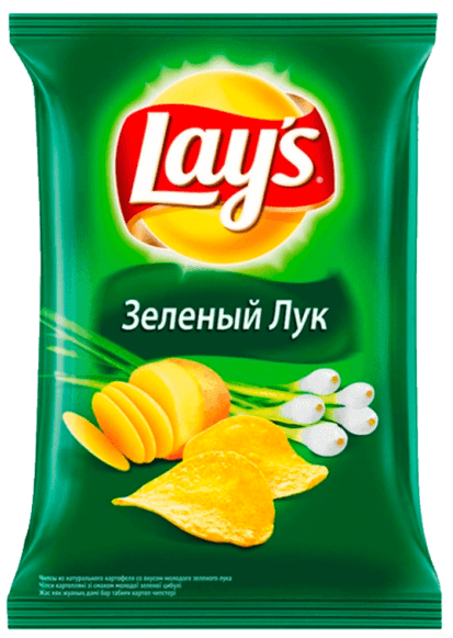 Чипсы "LAYS" 140 г ассортимент, Зеленый лук Чипсы "LAYS" 140 г ассортимент, Зеленый лук