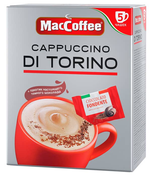 Кофе Капучино 25,5 гр "MacCoffee" Di Torino (5 шт.упак) Кофе Капучино 25,5 гр "MacCoffee" Di Torino (5 шт.упак)