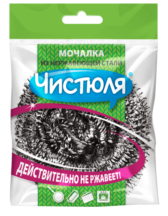 Мочалка "Чистюля" из нержавеющей стали 18,5г Мочалка "Чистюля" из нержавеющей стали 18,5г