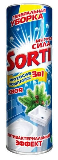 Чистящее средство 500 г "Sorti" порошок, Антибактериальный Чистящее средство 500 г "Sorti" порошок, Антибактериальный
